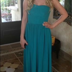 Rebecca Taylor teal gown